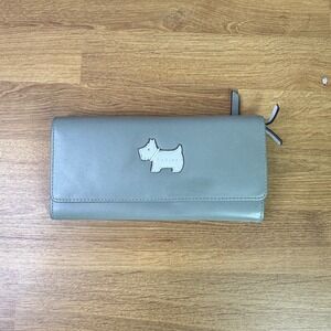 Radley London Scottie Dog Leather Matinee Wallet Sage Grey OS